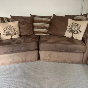 Sofa with armchair and footstool - Image 8