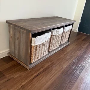 Hall storage set with bench and hanging drawer - Image 2