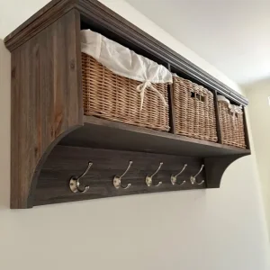 Hall storage set with bench and hanging drawer - Image 3