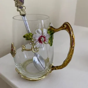 Brand new boxed Flower tea cup/ spoon - Image 4