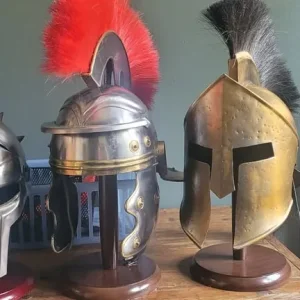 3 full sized helmets