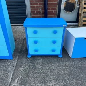 Kids blue chest of 3 drawers, Ref:19230 - Image 6