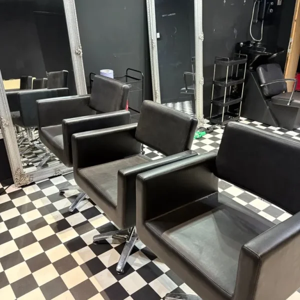 Salon chairs mirrors barber chairs