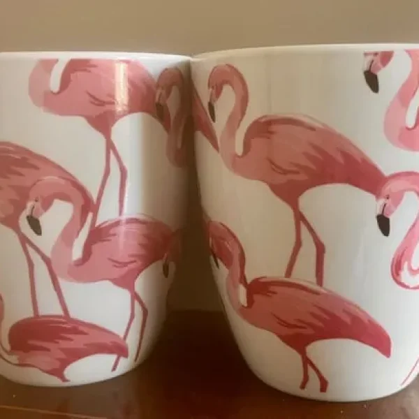 2 Flamingo mugs