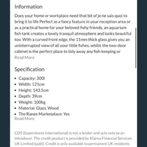 FISH TANK AQUARIUM FOR SALE £300 - Image 5