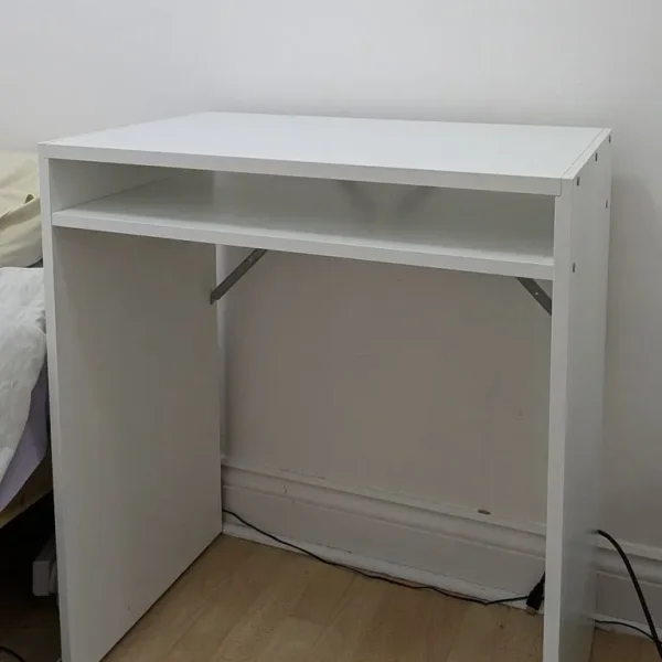 Small white desk