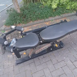 POWERTEC WEIGHTS BENCH WITH LEG CURL ATTACHMENT