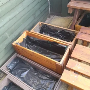 Lots garden planters. Stalls .mud kitchen - Image 2