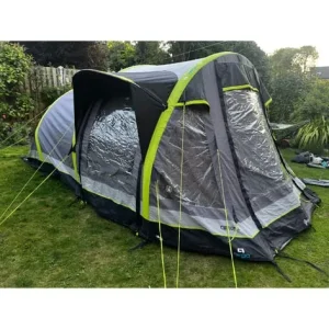 Hi Gear cirrus 4 airtent with additional porch pegs and pump