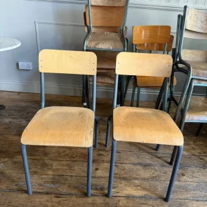 LOTS OF SCHOOL VINTAGE CHAIRS - Image 2