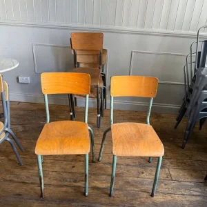 LOTS OF SCHOOL VINTAGE CHAIRS - Image 5