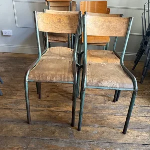 LOTS OF SCHOOL VINTAGE CHAIRS - Image 6