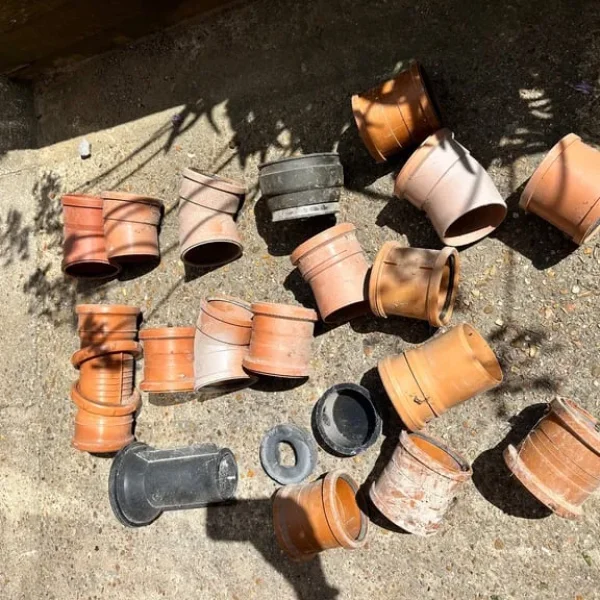 110mm Waste Fittings - Adaptable, 45deg and straights