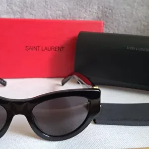 Saint Laurent SL M94 Black Cat Eye Gold YSL Logo 53mm Sunglasses, Paddington Uxbridge Central London