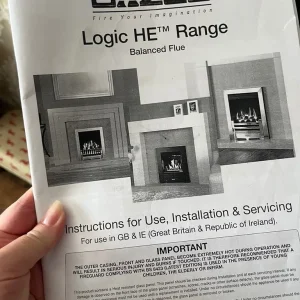 Gazco Balanced flue fire, hearth and surround - Image 2