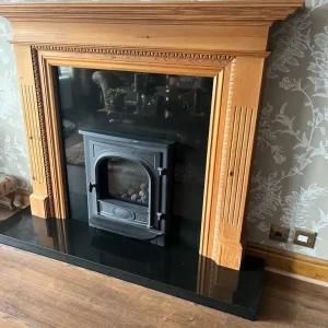 Gazco Balanced flue fire, hearth and surround - Image 7