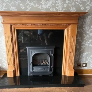 Gazco Balanced flue fire, hearth and surround - Image 8
