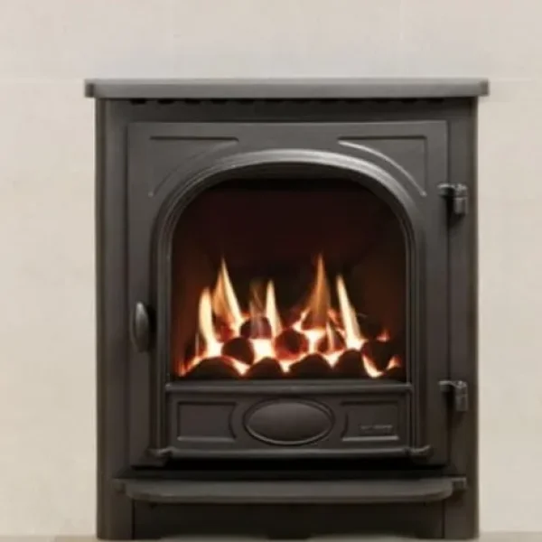 Gazco Balanced flue fire, hearth and surround