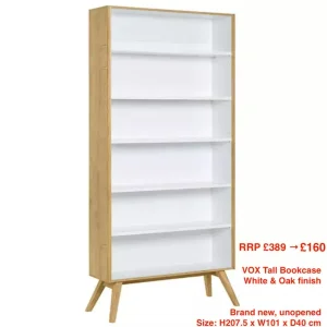 VOX 2-Door Wardrobe, Oak Finish - Image 3