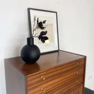 Mid century tall chest of drawers in walnut colour by Nathan - Image 7