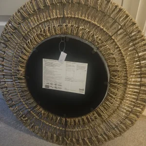 Rattan wall mirror decor - Image 4