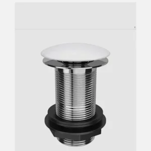 Victorian Plumbing White Ceramic Unslotted Click Clack Basin Waste