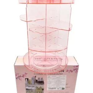 Rotating Makeup Organiser 360 Turntable with Adjustable Shelves - Image 2