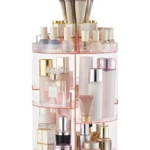 Rotating Makeup Organiser 360 Turntable with Adjustable Shelves