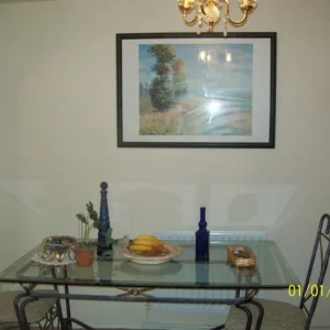 Table Glass Galvanised metal with Two chairs - Image 4
