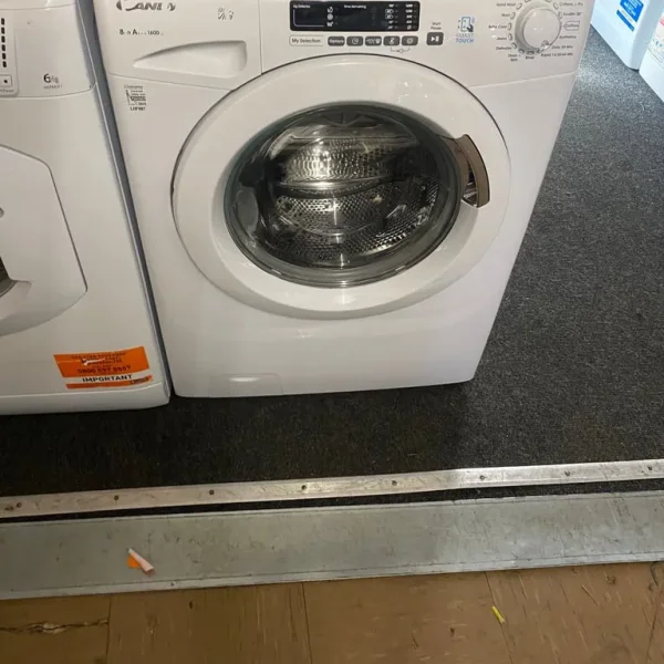 📲white candy smart washing machine