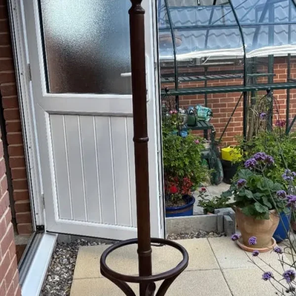 Antique wooden coat/umbrella stand