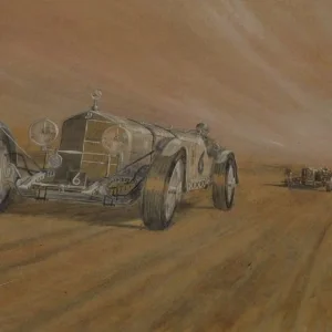 Mercedes SSK Racing Vintage Artwork