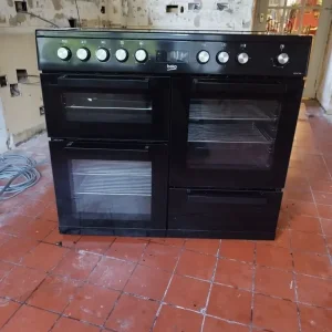 Beko KDVC100K 100cm Electric Range Cooker with Ceramic Hob - Black - A/A Rated - Image 3