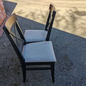 6 IKEA Ingolf Black Chairs Soft Padded Seats / Removable Seat Covers FREE DELIVERY 041 - Image 4