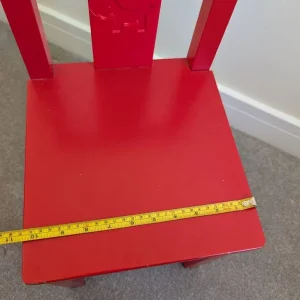 Red childrens chairs two available - Image 5