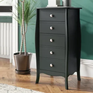FREE DELIVERY Autenberry Solid Wood 51cm W 5 - Drawer Chest of Drawers, in good condition.