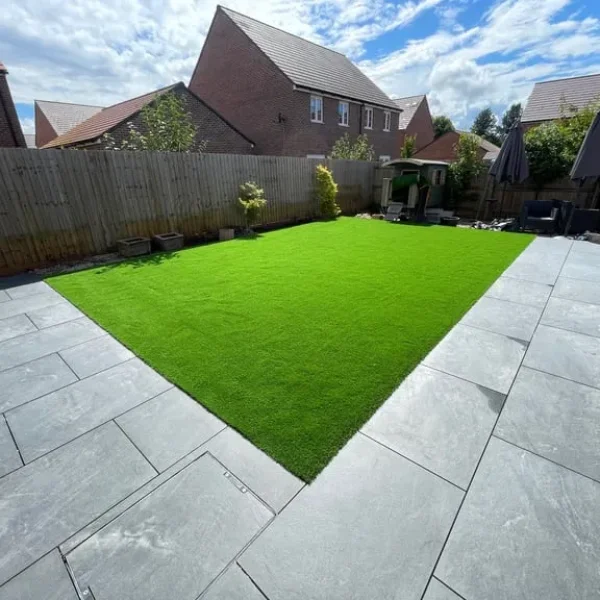 Paving slabs and block paving