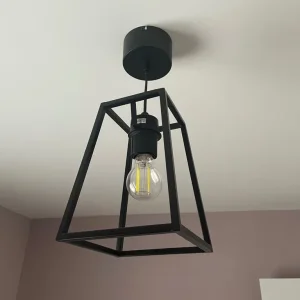 Black metal light shade - Image 2