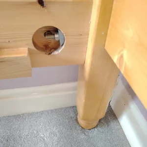 Single bed and mattress