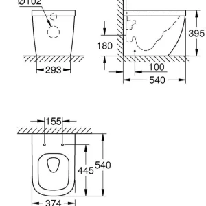 Grohe back to wall toilet - Image 2