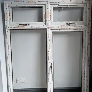 Brand new white UPVC window, 3 openers, 1625 x 1300mm, with all glass and beading