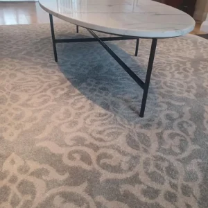 Oval solid marble coffee table (new) - Image 2