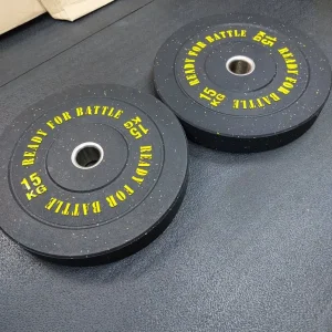 2 x 15Kg Olympic Bumper Weight Plates - Image 2