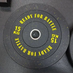 2 x 15Kg Olympic Bumper Weight Plates - Image 3