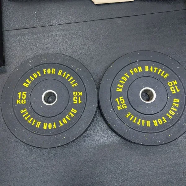 2 x 15Kg Olympic Bumper Weight Plates