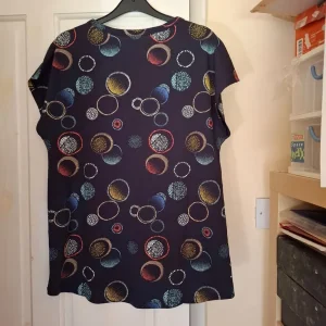 Esprit ladies navy scoop nexk top size S - Image 3