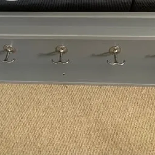 IKEA hall coat rack with shelf