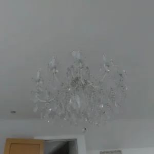 12 Light White Crystal Chandelier French Style Used Antique Style - Image 4