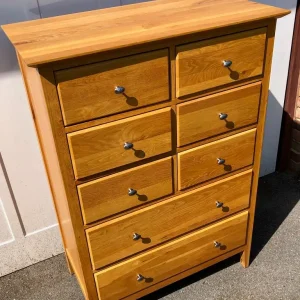 Solid Oak Chest of Drawers 8 - Image 2