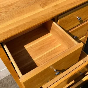 Solid Oak Chest of Drawers 8 - Image 6